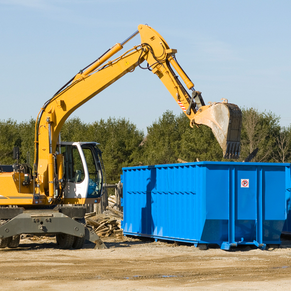 are there any restrictions on where a residential dumpster can be placed in Auglaize County Ohio